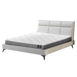 Pack cama de casal DAVIS + Colchão ETERNO - Marfim