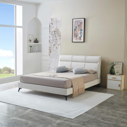 Pack cama de casal DAVIS + Colchão ETERNO - Marfim Pack cama de casal DAVIS + Colchão ETERNO - Marfim