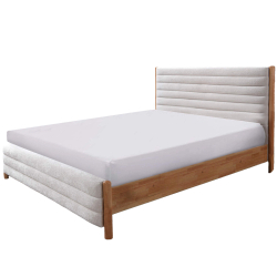 Pack cama de casal RIVOLI + Colchão HOMYSLEEP ETERNO - 160 x 200 cm, Cor - Carvalho e Pérola Pack cama de casal RIVOLI + Colchão HOMYSLEEP ETERNO - 160 x 200 cm, Cor - Carvalho e Pérola