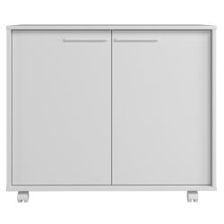 Móvel auxiliar JIMMY com 2 portas - Branco Mate