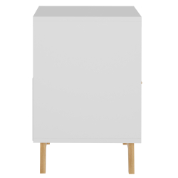 Mesa de cabeceira GRACIE - Branco e pinho Mesa de cabeceira GRACIE - Branco e pinho