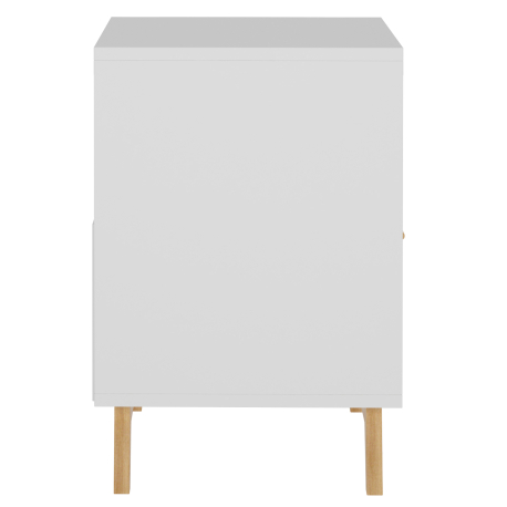 Mesa de cabeceira GRACIE - Branco e pinho Mesa de cabeceira GRACIE - Branco e pinho