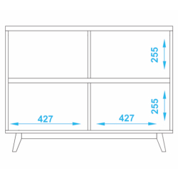 Armário GRACIE com 2 portas - branco mate Armário GRACIE com 2 portas - branco mate