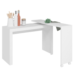 Secretária giratória ANDY - Branco mate Secretária giratória ANDY - Branco mate