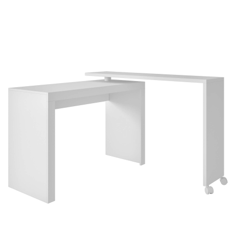 Secretária giratória ANDY - Branco mate Secretária giratória ANDY - Branco mate