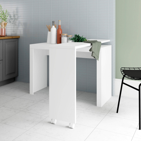 Secretária giratória ANDY - Branco mate Secretária giratória ANDY - Branco mate