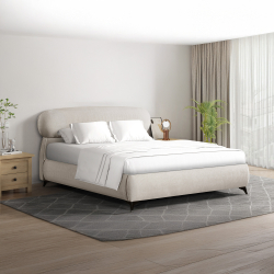 Cama de casal KIRI - Bege Cama de casal KIRI - Bege