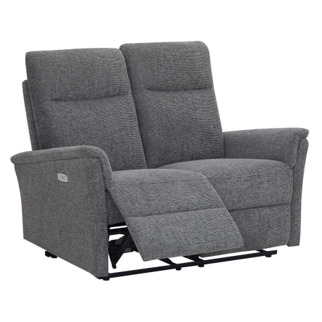 Sofá 2 lugares NORMANDY relax elétrico - Cinzento escuro Sofá 2 lugares NORMANDY relax elétrico - Cinzento escuro