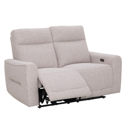 Sofá 2 lugares BRITTANY relax elétrico - Bege acinzentado Sofá 2 lugares BRITTANY relax elétrico - Bege acinzentado