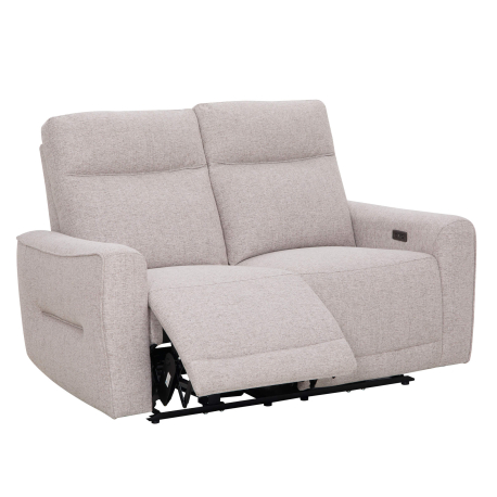 Sofá 2 lugares BRITTANY relax elétrico - Bege acinzentado Sofá 2 lugares BRITTANY relax elétrico - Bege acinzentado