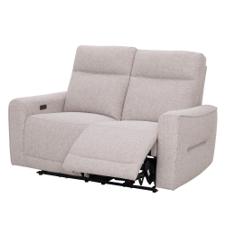 Sofá 2 lugares BRITTANY relax elétrico - Bege acinzentado Sofá 2 lugares BRITTANY relax elétrico - Bege acinzentado