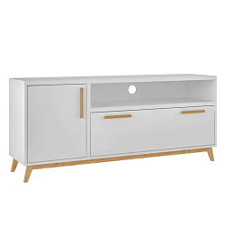 Móvel TV GRACIE - Branco e pinho