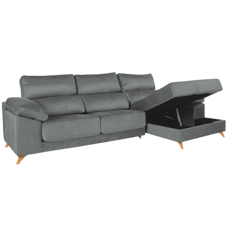 Sofá chaise longue MERIDA com baú - Sofás