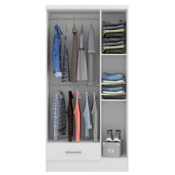 Roupeiro SEAN com 3 portas e 1 gaveta - Closet with Crash Doors