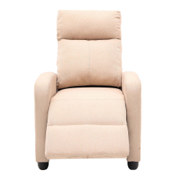 Poltrona reclinável PUSH relax manual - Bege Rosado