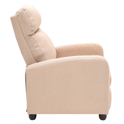 Poltrona reclinável PUSH relax manual - Bege Rosado