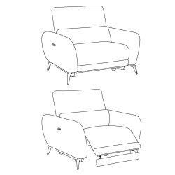 Cadeirão ELISA elétrico - Armchairs