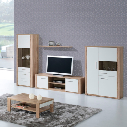 Elemento bar PARIS - Carvalho e Branco