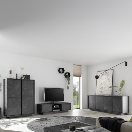 Elemento bar CARRARA - preto mármore