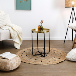 Mesa de apoio ALIA - Dourado e Preto