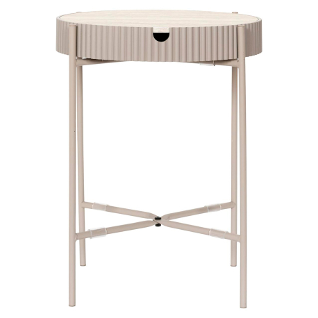 Mesa de apoio TERRA NOVA com arrumação - Taupe Claro e Bege Claro