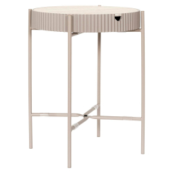 Mesa de apoio TERRA NOVA com arrumação - Taupe Claro e Bege Claro