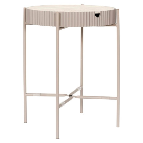 Mesa de apoio TERRA NOVA com arrumação - Taupe Claro e Bege Claro