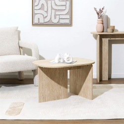 Mesa de centro PIETRA - Travertino Bege