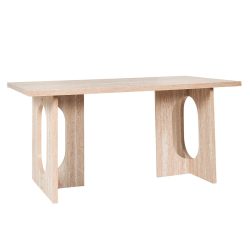 Mesa retangular PIETRA - Travertino Bege