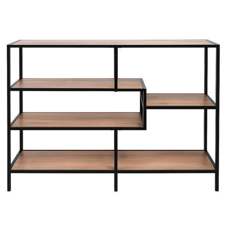 Estante baixa COLORADO - CARVALHO E PRETO