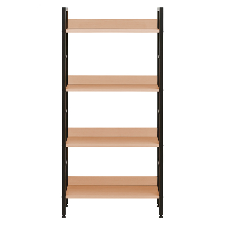 Estante COLORADO com 4 prateleiras (60cm) - Carvalho e Preto Estante COLORADO com 4 prateleiras (60cm) - Carvalho e Preto