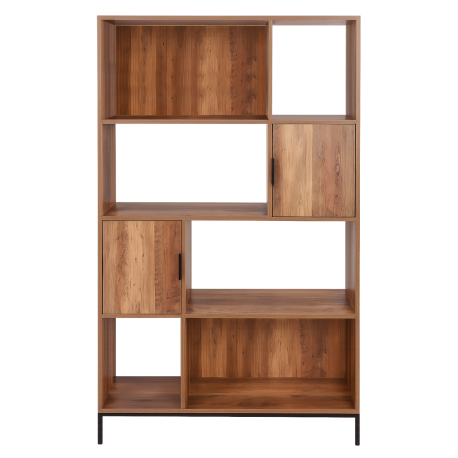 Estante JOYA com 2 portas - Nogueira