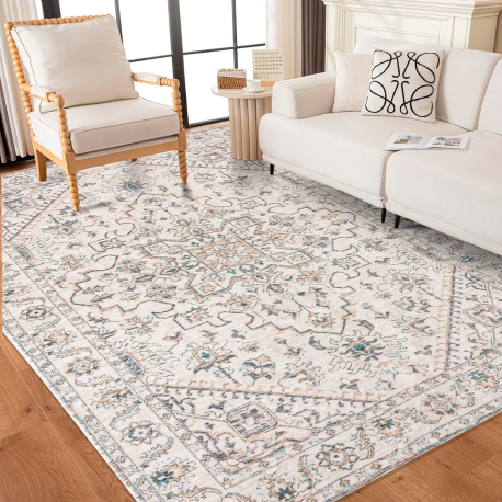 Tapete ARES - Branco e Cinzento