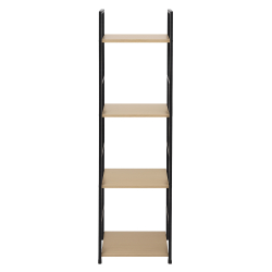 Estante COLORADO com 4 prateleiras (29cm) - carvalho e preto