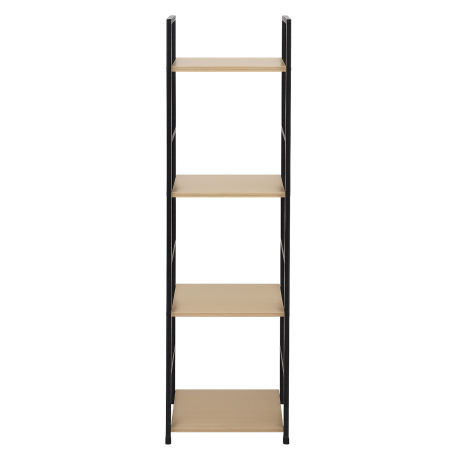 Estante COLORADO com 4 prateleiras (29cm) - carvalho e preto