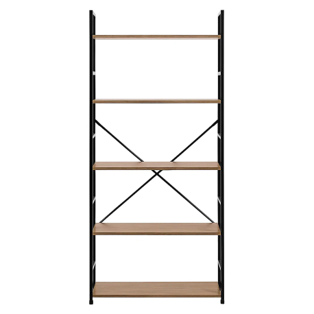Estante COLORADO com 5 prateleiras (58,5cm) - Carvalho e Preto