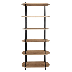 Estante COBE - carvalho e preto - 181cm