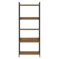 362540 - Estante MANDY com 5 prateleiras - Carvalho Mel e Preto