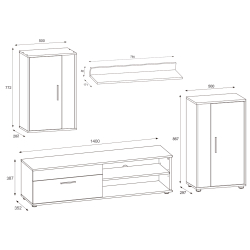 ESTANTETVBERNO - TV furniture and shelves ESTANTETVBERNO - TV furniture and shelves