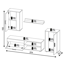 ESTANTETVBERNO - TV furniture and shelves ESTANTETVBERNO - TV furniture and shelves
