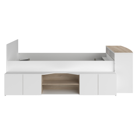 Cama de solteiro CLEO com secretária - Home