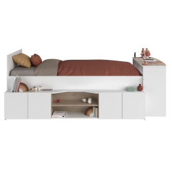 Cama de solteiro CLEO com secretária - Home