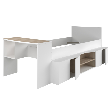 Cama de solteiro CLEO com secretária - Home