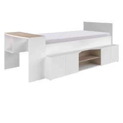 Cama de solteiro CLEO com secretária - Individual Beds