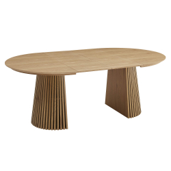 Mesa redonda extensível ORIGAMI (120-200cm) - Carvalho