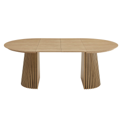 Mesa redonda extensível ORIGAMI (120-200cm) - Carvalho