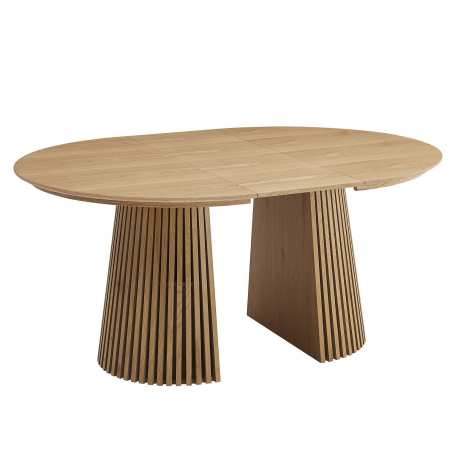 Mesa redonda extensível ORIGAMI (120-200cm) - Carvalho