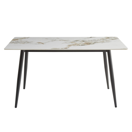 Mesa retangular CEMENT - Branco Mármore e Preto Mesa retangular CEMENT - Branco Mármore e Preto