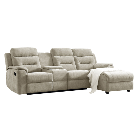 Sofá chaise longue NAMIE relax manual - Aveia