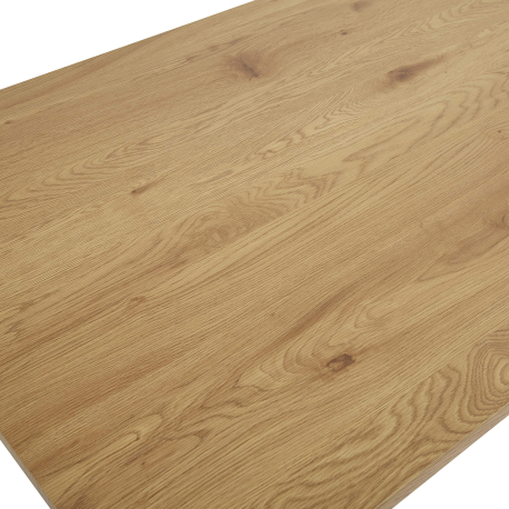 Mesa retangular BRAND - Carvalho Mel e Preto Mesa retangular BRAND - Carvalho Mel e Preto